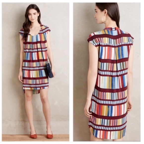 Anthropologie Dresses & Skirts - Anthropologie Maeve Au Revoir Striped Library Dress Size 14
